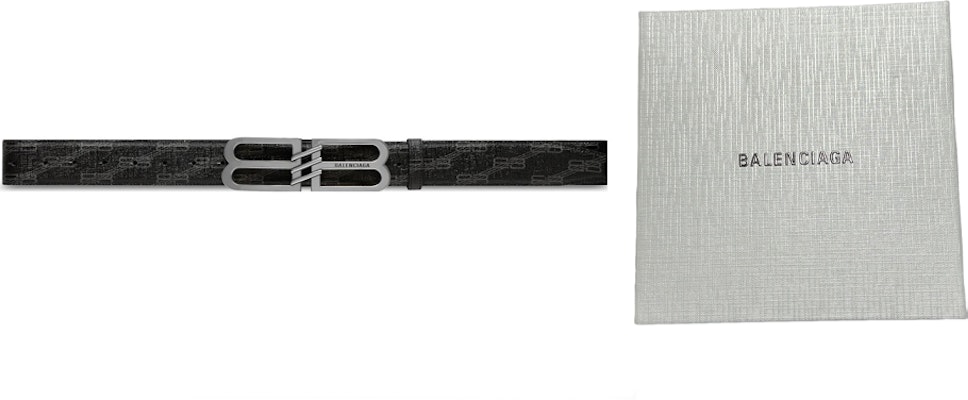 Balenciaga Unisex Tali Pinggang Hitam Polyester 4cm Gaya Kasual. 703103210EI1060 Shop Balenciaga Unisex Tali Pinggang Hitam Polyester 4cm Gaya Kasual. 703103210EI1060