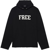 Balenciaga Unisex Black Pullover Sweatshirt with Colorblock Logo Print. 661711TKVD41070 Balenciaga Unisex Black Pullover Sweatshirt with Colorblock Logo Print. 661711TKVD41070