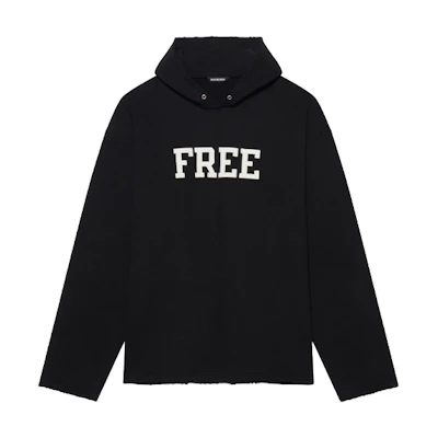 Balenciaga Unisex Black Pullover Sweatshirt with Colorblock Logo Print. 661711TKVD41070