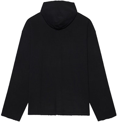 巴黎世家男女同款黑色拼色Logo印花套头衫。 661711TKVD41070 Lookbook 巴黎世家男女同款黑色拼色Logo印花套头衫。 661711TKVD41070