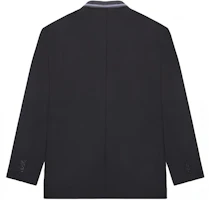 Lookbook Balenciaga 男女款黑色威爾士羊毛單排扣西裝外套 658941TKT081140