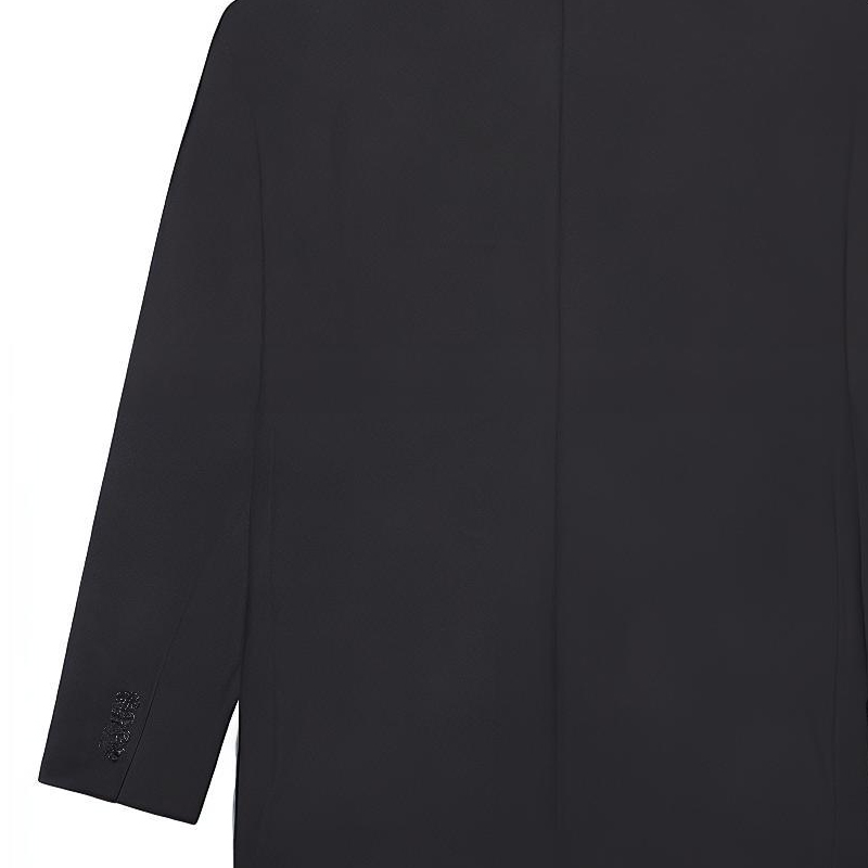 Cheap Balenciaga 男女款黑色威爾士羊毛單排扣西裝外套 658941TKT081140