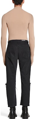 Balenciaga Unisex Jeans Hitam Mid-Waist Straight-Leg Distressed. 745149TNW111700 Details for Balenciaga Unisex Jeans Hitam Mid-Waist Straight-Leg Distressed. 745149TNW111700