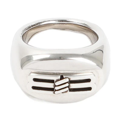 Balenciaga Unisex Fashion Brass Ring Silver情侣款 696222TZ99I0911