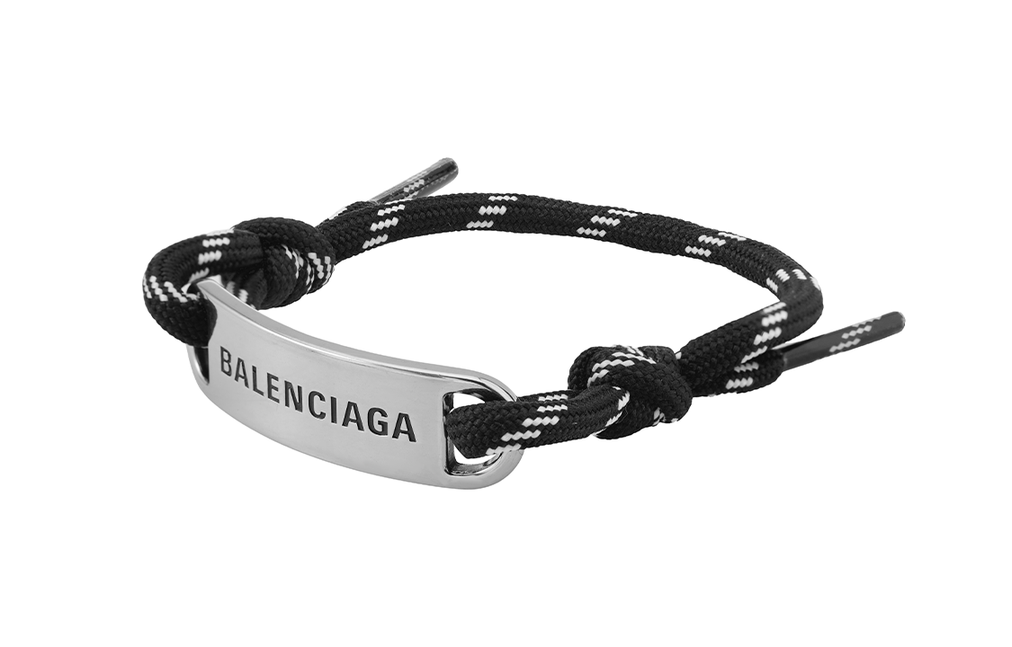 Shop Balenciaga 時尚酷黑休閒手環男女通用款式 656418TVX4S1766