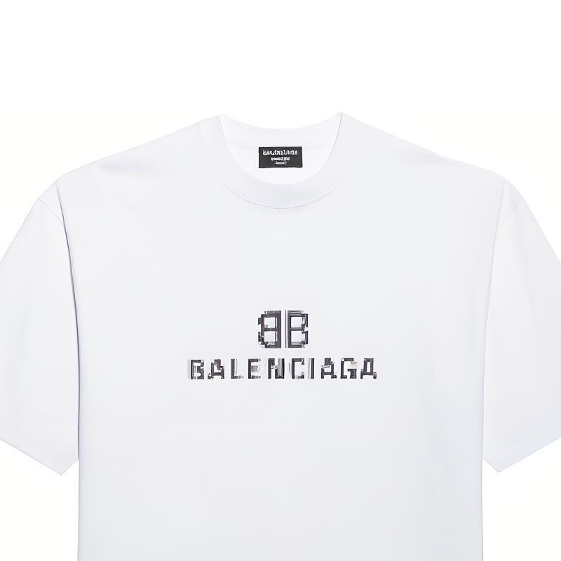 Balenciaga Unisex Logo Print Short Sleeve T-Shirt White. 612966TKVI79040 圖 7