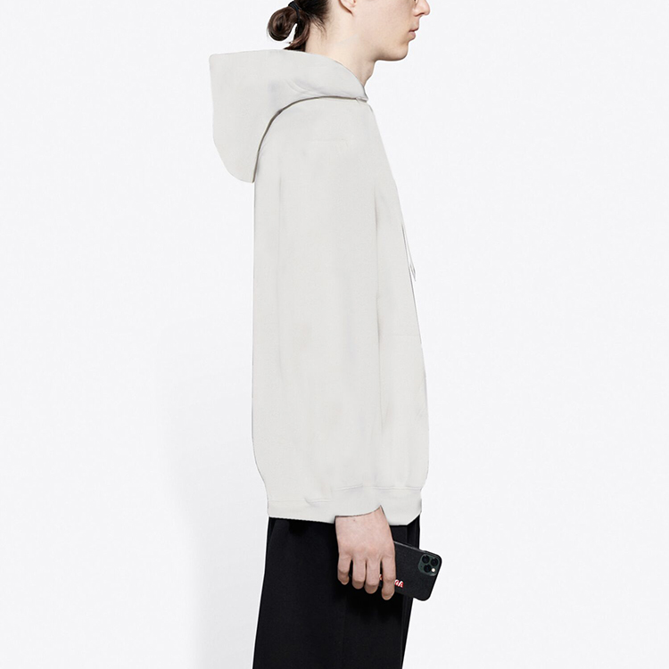 Balenciaga Unisex Medium-Fit White Hoodie 570811TJVE19054 圖 6
