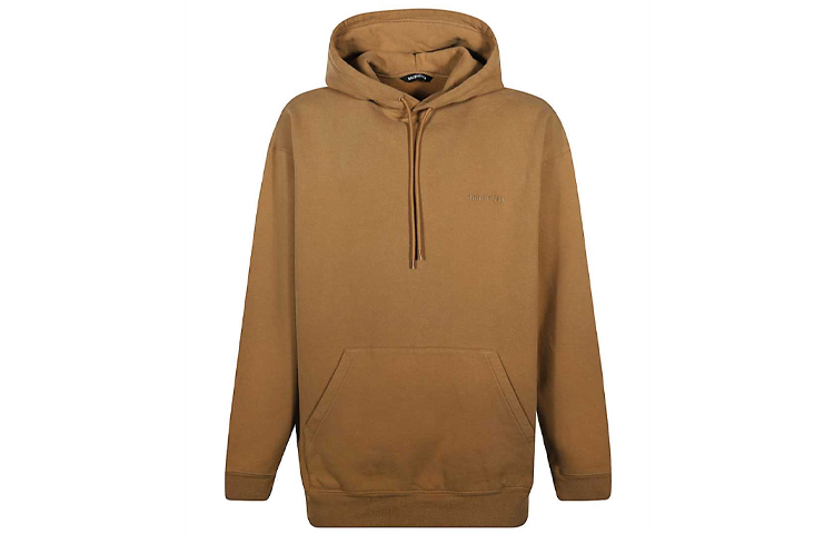 Balenciaga Unisex Oversized Embroidered Logo Sweatshirt Khaki 570811TJV859504