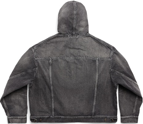 Balenciaga 男女款寬鬆連帽外套 黑色 719313TBP473340 Lookbook Balenciaga 男女款寬鬆連帽外套 黑色 719313TBP473340