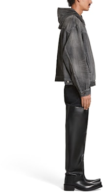 Balenciaga 男女款寬鬆連帽外套 黑色 719313TBP473340 Details for Balenciaga 男女款寬鬆連帽外套 黑色 719313TBP473340