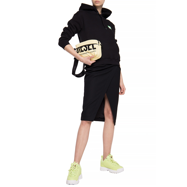 Purchase 발렌시아가 유니섹스 풀오버 후디 블랙 - 에코 그린 라벨 레귤러 핏 556095THV641000