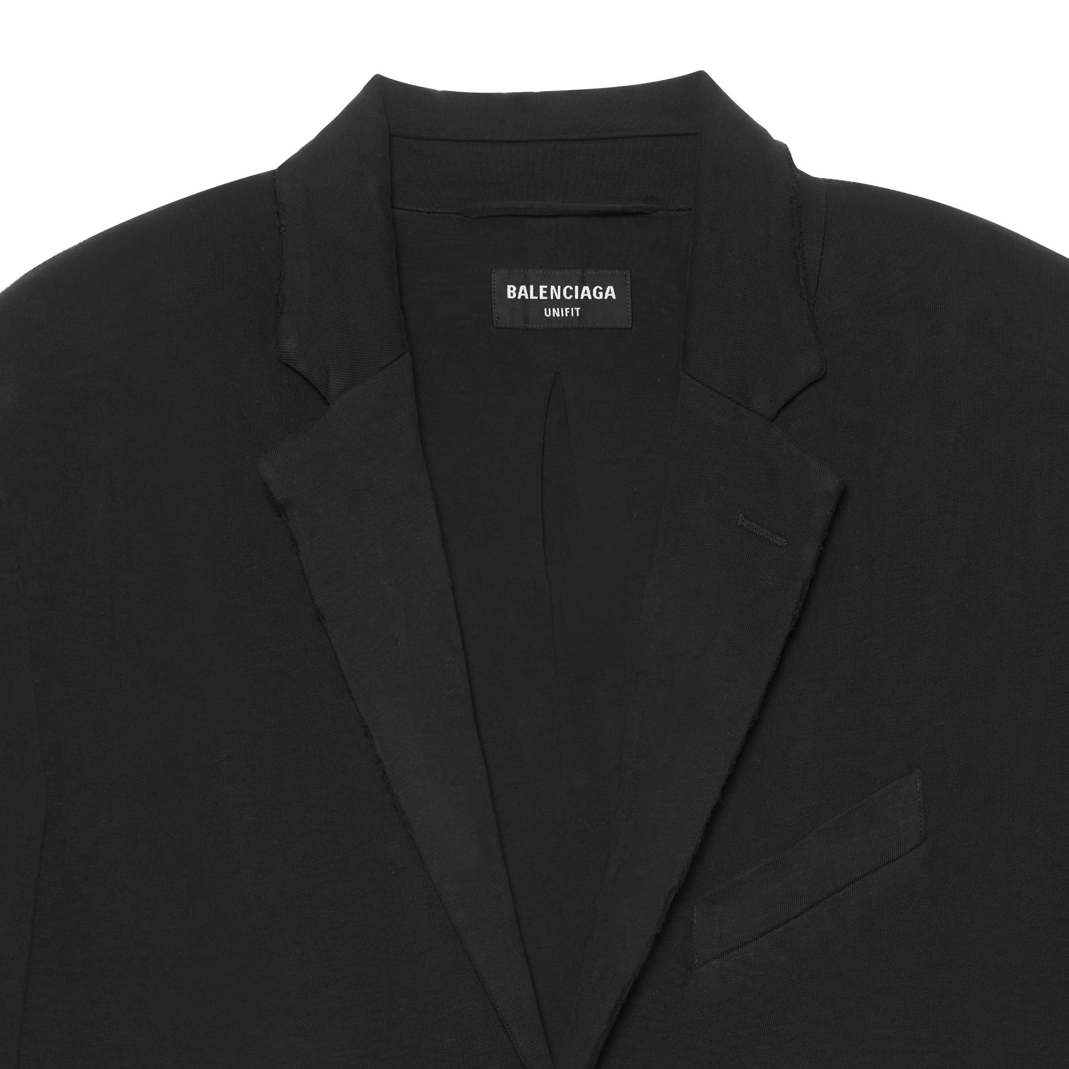 Balenciaga Unisex Solid Black Single-Breasted Long-Sleeve Blazer Jacket. 662182TAV041000 圖 7