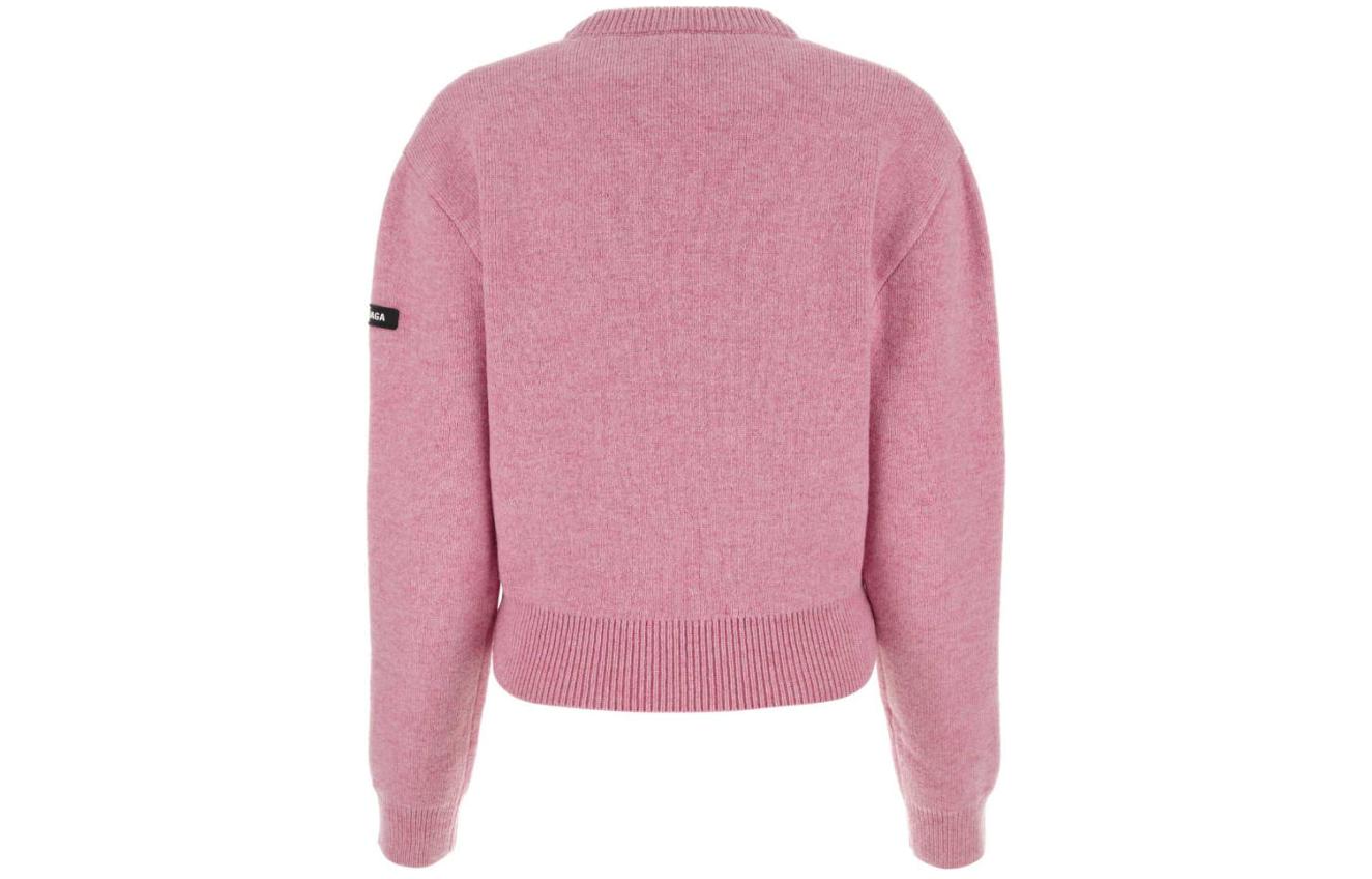 Lookbook Balenciaga Unisex Solid Ribbed Crewneck Long Sleeve Sweater Regular Fit. 769297T16751000