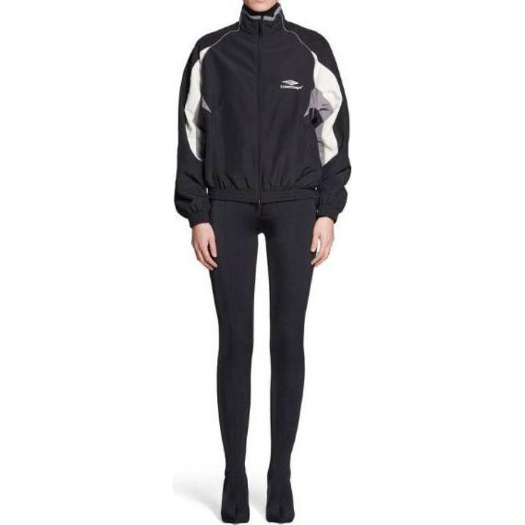 Purchase バレンシアガ ユニセックス SS23 オーバーサイズ ジップアップジャケット ブラック 751726TOO481000