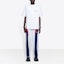 Lookbook Balenciaga Unisex Baju-T Putih Logo Potong 612966TKV869040