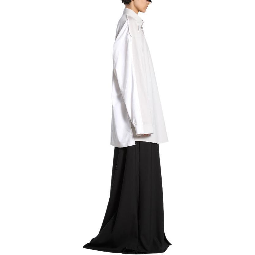 Balenciaga Unisex White Printed Oversized Long Sleeve Button-Up Shirt. 790864TNM609012 圖 6