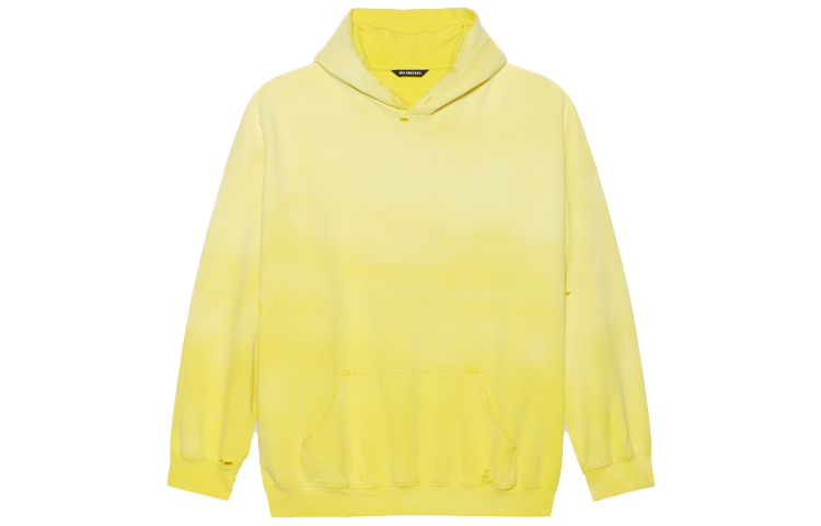 Balenciaga Unisex Yellow Solid Color Hoodie Pullover Long Sleeve Sweater. 651799TJVN87200 圖 2