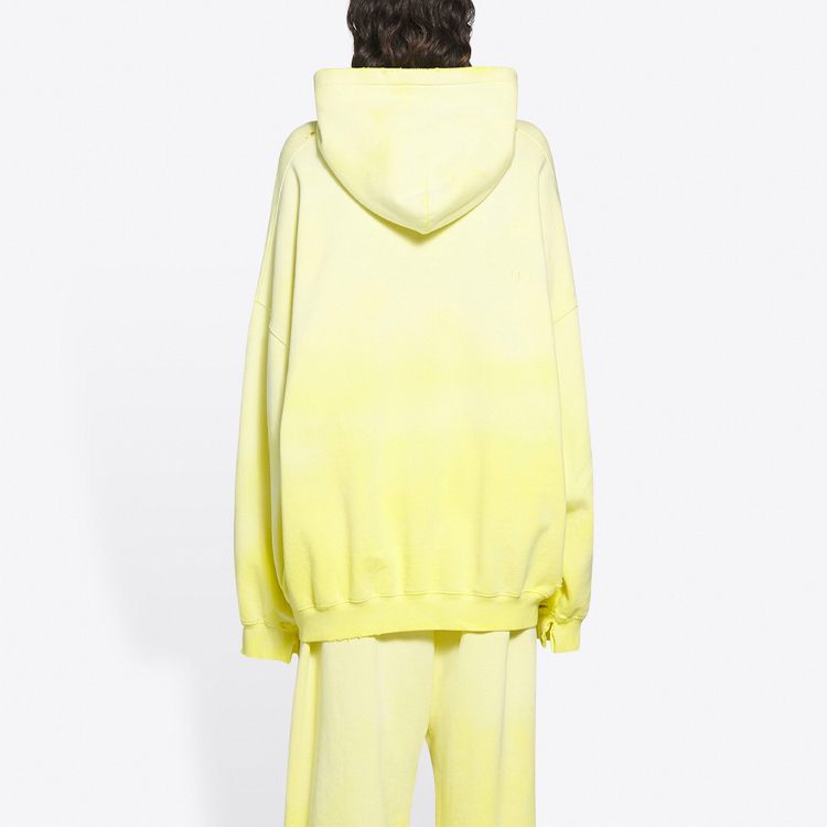 Balenciaga Unisex Yellow Solid Color Hoodie Pullover Long Sleeve Sweater. 651799TJVN87200 圖 5