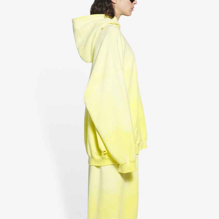 Balenciaga Unisex Yellow Solid Color Hoodie Pullover Long Sleeve Sweater. 651799TJVN87200 圖 6