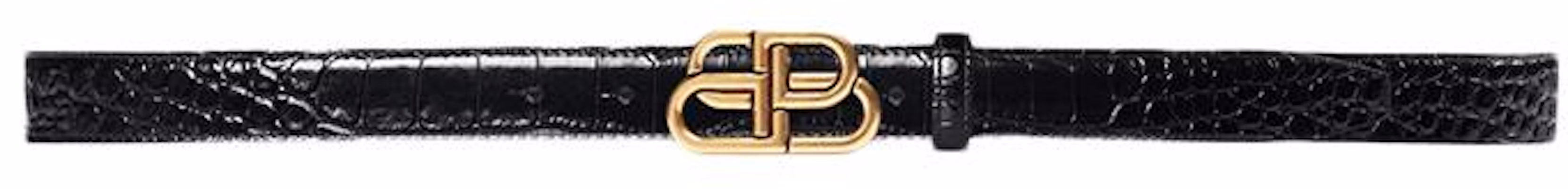 Balenciaga Veg-Tanned BB Belt 2.5cm Black Leather Unisex Couples Fashion 5816901LR041000 Buy Balenciaga Veg-Tanned BB Belt 2.5cm Black Leather Unisex Couples Fashion 5816901LR041000