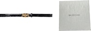 Shop Balenciaga Veg-Tanned BB Belt 2.5cm Black Leather Unisex Couples Fashion 5816901LR041000