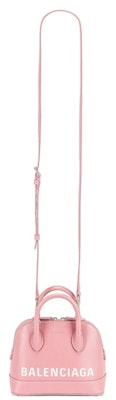 Balenciaga Ville Top Handle Bag XXS Dragee/White Lookbook Balenciaga Ville Top Handle Bag XXS Dragee/White