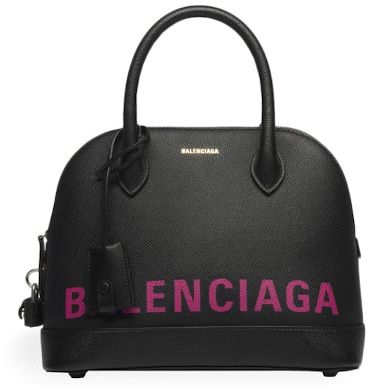 balenciaga-ville-top-handle-s-black-pink