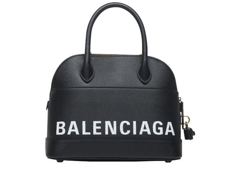 Order 巴黎世家 Ville 黑白色手提包