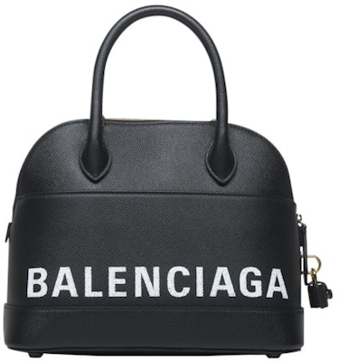 Balenciaga Ville Top Handle S Black/White Order Balenciaga Ville Top Handle S Black/White