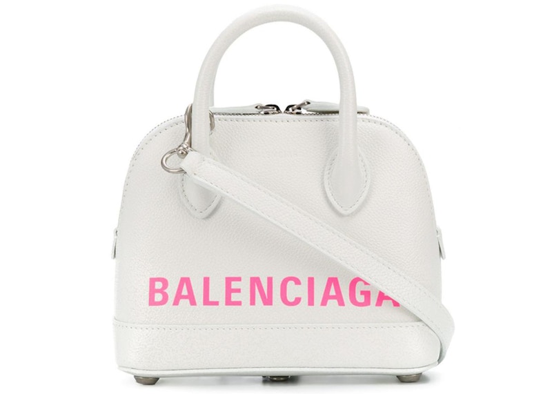 Balenciaga Ville Top Handle Shoulder Bag XXS White