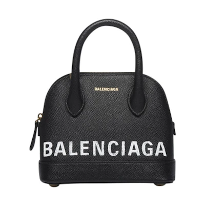 Balenciaga Ville Top Handle XXS Black/White