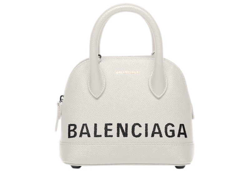 Balenciaga Ville Top Handle XXS White/Black