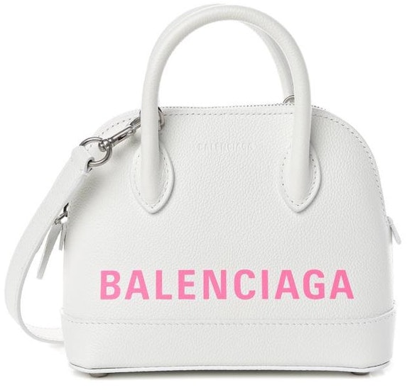 balenciaga-ville-top-handle-xxs-white-pink