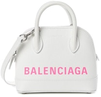 Balenciaga Ville Top Handle XXS White/Pink Balenciaga Ville Top Handle XXS White/Pink