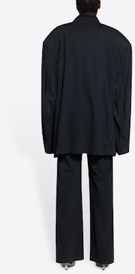 Balenciaga Jaket Hitam Longgar Lengan Panjang dengan Kantung Vintage Knit. 662388TAV041000 Purchase Balenciaga Jaket Hitam Longgar Lengan Panjang dengan Kantung Vintage Knit. 662388TAV041000