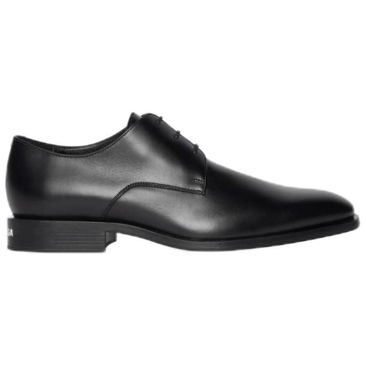 Balenciaga Wallstreet Almond-Toe Derby Shoe Black