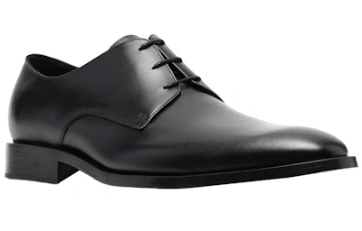Balenciaga Wallstreet Almond-Toe Derby Shoe Black