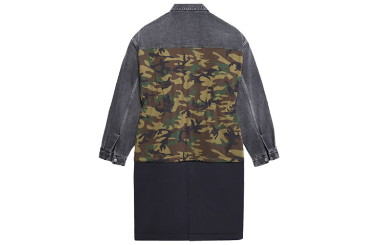 Lookbook Balenciaga Jaket Trench Gabardine Denim Stretch Camo. 659092TKL142840