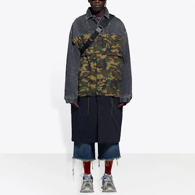 Balenciaga Jaket Trench Gabardine Denim Stretch Camo. 659092TKL142840 Shop Balenciaga Jaket Trench Gabardine Denim Stretch Camo. 659092TKL142840
