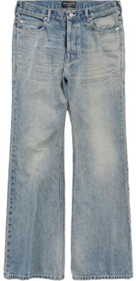 Balenciaga Jeans Denim Flared Biru Unisex Loose Fit. 790405TQW55 Order Balenciaga Jeans Denim Flared Biru Unisex Loose Fit. 790405TQW55