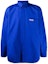 Order Balenciaga Wave Embroidered Button-Up Long Sleeve Shirt Unisex Blue. 621960TIM408443
