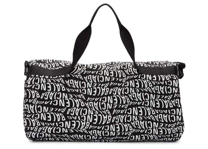 Order 巴黎世家波浪标志健身包 黑色/白色