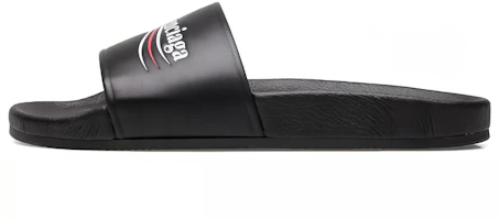 Balenciaga Wave Logo Slippers Sandals Black 530562WAM001091 Balenciaga Wave Logo Slippers Sandals Black 530562WAM001091