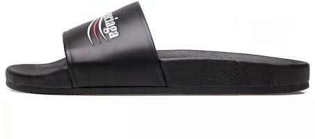 Balenciaga Wave Logo Slippers Sandals Black 530562WAM001091 Balenciaga Wave Logo Slippers Sandals Black 530562WAM001091