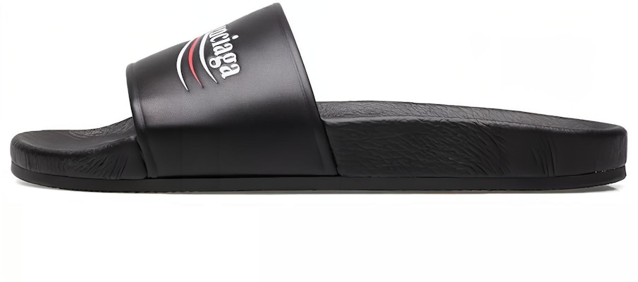 Balenciaga Wave Logo Slippers Sandals Black 530562WAM001091 Buy Balenciaga Wave Logo Slippers Sandals Black 530562WAM001091