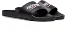 Shop Balenciaga Wave Logo Slippers Sandals Black 530562WAM001091