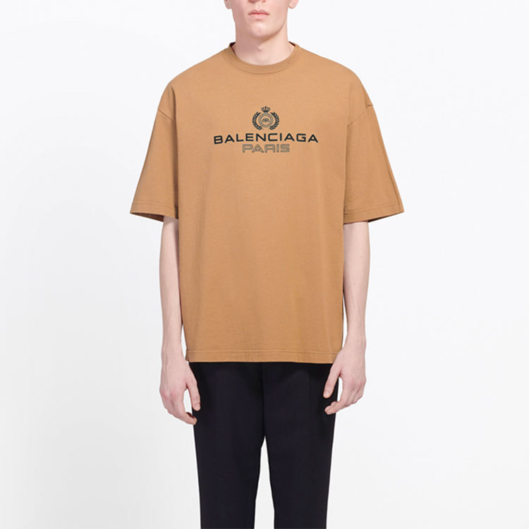 Shop 巴黎世家小麥皇冠標誌T恤 米色 594579TGV609605