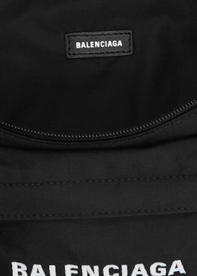 Balenciaga Wheel Beltpack Black/White Lookbook Balenciaga Wheel Beltpack Black/White