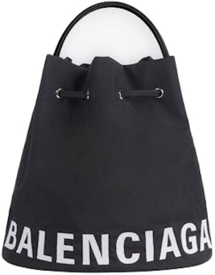 Balenciaga Wheel Drawstring Bucket Bag Extra Small Black Buy Balenciaga Wheel Drawstring Bucket Bag Extra Small Black