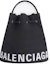 Buy Balenciaga Wheel Drawstring Bucket Bag Extra Small Black
